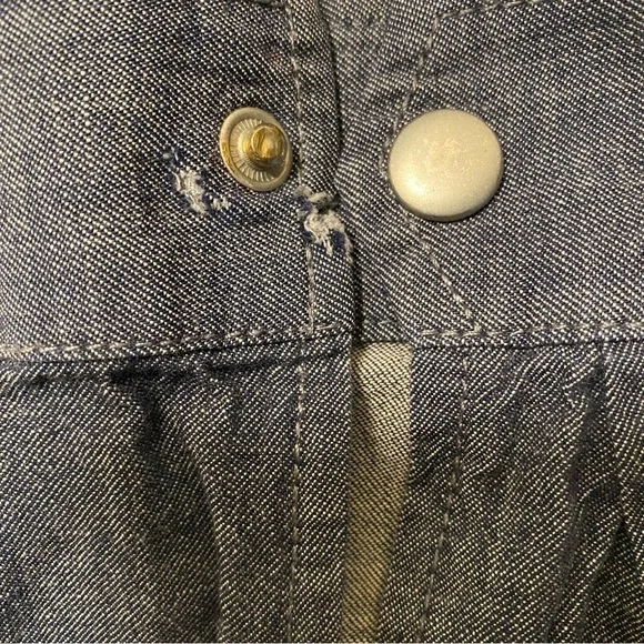 BANANA REPUBLIC - Chambray Jacket Unlined Standing Collar Size S - Picture 10 of 10